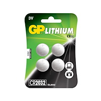 GP Lithium Coin Cell CR2032 4-pack