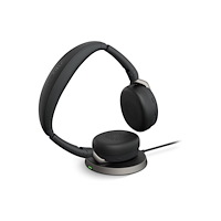 Jabra Jabra Evolve2 65 Flex UC Stereo - headset - USB-A - med trådlös laddningsplatta
