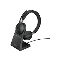 Jabra Jabra Evolve2 65 MS Stereo - headset - USB-C - med laddningsställ