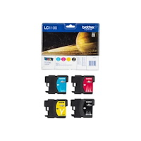 Brother Brother LC1100 Value Pack - 4-pack - svart, gul, cyan, magenta - original - bläckpatron
