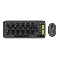 Logitech Logitech POP Icon Combo - sats med tangentbord och mus - QWERTY - USA, internationellt - grafit, grön Inmatningsenhet