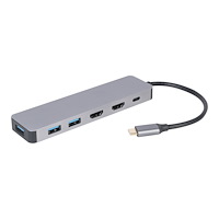 Gembird Cablexpert A-CM-COMBO3-03 - dockningsstation - USB-C 3.1 - 2 x HDMI