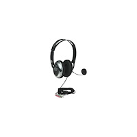 Manhattan Manhattan Stereo Over-Ear Headset (3.5mm) (Clearance Pricing), Microphone Boom (padded), Adjustable Steel Headband, In-L...