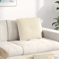 vidaXL Ryggkudde Beige 50 x 45 cm Mikrofiber Tyg