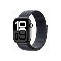 Apple Apple Watch Series 10 (GPS) - jet black aluminium - smart klocka med sportögla - bläck - 64 GB