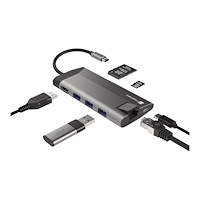 NATEC Natec Fowler Plus - dockningsstation - USB-C - HDMI - 1GbE
