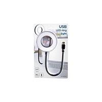 Gembird Gembird - USB light - LED - 3 W - vitt ljus - 6500 K - ring