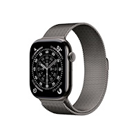 Apple Apple Watch Series 11 (GPS + Cellular) - skiffer titan - smart klocka med milanesisk loop - skiffer - 64 GB