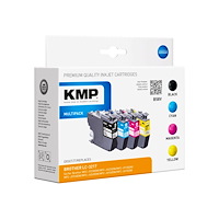 KMP KMP MULTIPACK B58V - 4-pack - svart, gul, cyan, magenta - kompatibel - bläckpatron (alternativ för: Brother LC3217BK, Br...