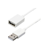 StarTech.com StarTech.com 3m White USB 2.0 Extension Cable Cord - A to A - USB Male to Female Cable - 1x USB A (M), 1x USB A (F) - Wh...