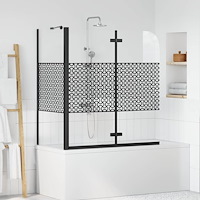 vidaXL Badrumsinredning Geometriskt Svart 120 x 67 x 129 cm