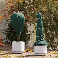 vidaXL Frostskydd för växtfleece Grön 100 x 1,6 m Syntetiskt tyg