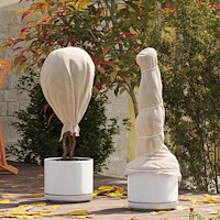 vidaXL Frostskydd för växtfleece Beige 50 x 1,6 m Syntetiskt tyg