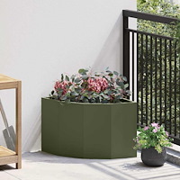 vidaXL Hörnställning Olivgrön 45 x 45 x 35 cm Stål