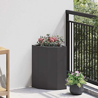 vidaXL Hörnställning Svart 30 x 30 x 50 cm Stål