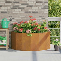 vidaXL Planteringskärl Rostig 120 x 60 x 50 cm Väderbeständig stål