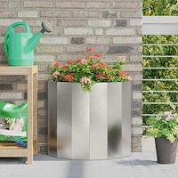 vidaXL Planteringskärl Silver 60 x 30 x 50 cm Rostfritt stål