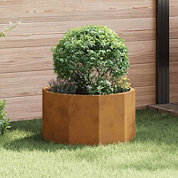 vidaXL Planteringskärl Rostig 60 x 60 x 35 cm Väderbeständig stål