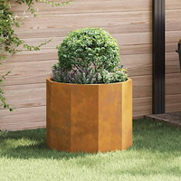 vidaXL Planteringskärl Rostig 60 x 60 x 50 cm Väderbeständig stål