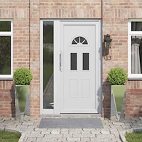 vidaXL Planteringskärl 2 pcs Silver 30 x 30 x 75 cm Galvaniserat Stål