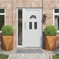 vidaXL Planteringskärl 2 pcs Rostig 50 x 50 x 75 cm