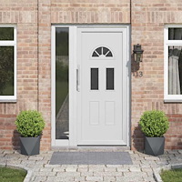 vidaXL Planteringskärl 2 pcs Antracit 30 x 30 x 30 cm Stål