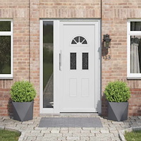 vidaXL Planteringskärl 2 pcs Antracit 40 x 40 x 40 cm Stål