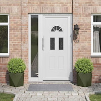 vidaXL Planteringskärl 2 pcs Olivgrön 40 x 40 x 40 cm Stål