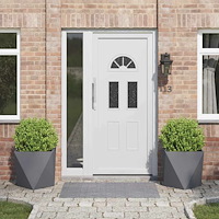 vidaXL Planteringskärl 2 pcs Antracit 50 x 50 x 50 cm Stål