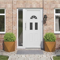 vidaXL Planteringskärl 2 pcs Rostig 50 x 50 x 50 cm