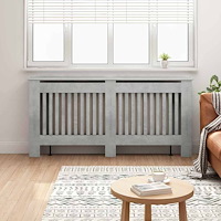 vidaXL Radiatorlock Betonggrå 172 x 19 x 81,5 cm Konstruerat trä