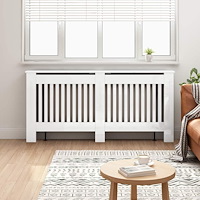 vidaXL Radiatorlock Högblanka vita 172 x 19 x 81,5 cm Konstruerat trä