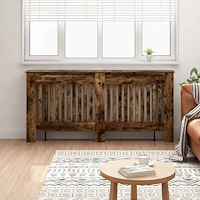 vidaXL Radiatorlock Rökt ek 172 x 19 x 81,5 cm Konstruerat trä