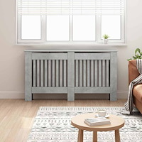 vidaXL Radiatorlock Betonggrå 152 x 19 x 81,5 cm Konstruerat trä