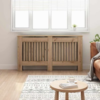 vidaXL Radiatorlock Artisan Ek 152 x 19 x 81,5 cm Konstruerat trä