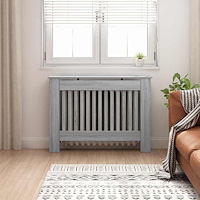 vidaXL Radiatorlock Grå Sonoma 112 x 19 x 81,5 cm Konstruerat trä