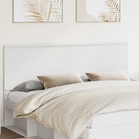 vidaXL Huvudgavel med huvudgavel Vit 200 cm Konstruerat trä