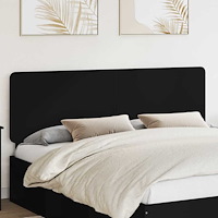 vidaXL Huvudgavel med huvudgavel Svart Ek 180 cm Konstruerat trä