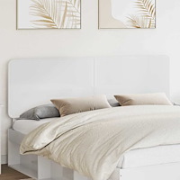 vidaXL Huvudgavel med huvudgavel Glansig Vit 180 cm Konstruerat trä