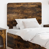 vidaXL Huvudgavel med huvudgavel Rökt ek 90 cm Konstruerat trä