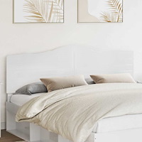 vidaXL Huvudgavel med huvudgavel Glansig Vit 200 cm Konstruerat trä