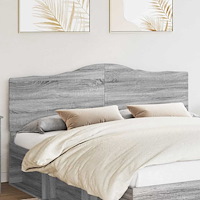 vidaXL Huvudgavel med huvudgavel Grå Sonoma 180 cm Konstruerat trä