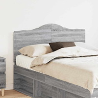 vidaXL Huvudgavel med huvudgavel Grå Sonoma 135 cm Konstruerat trä