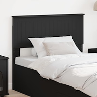 vidaXL Huvudgavel med huvudgavel Svart Ek 100 cm Konstruerat trä