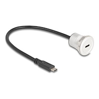 DeLOCK Delock - USB typ C-förlängningskabel - 24 pin USB-C till 24 pin USB-C - 30 cm