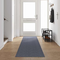 vidaXL Matta-runner Ljusgrå 80 x 500 cm tyg