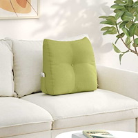 vidaXL Ryggkudde Ljusgrön 45 x 24 x 50 cm tyg