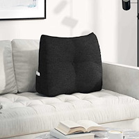 vidaXL Ryggkudde Svart 60 x 24 x 50 cm tyg