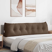 vidaXL Ryggkudde Brun 180 x 24 x 50 cm tyg