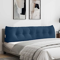 vidaXL Ryggkudde Blå 180 x 24 x 50 cm tyg